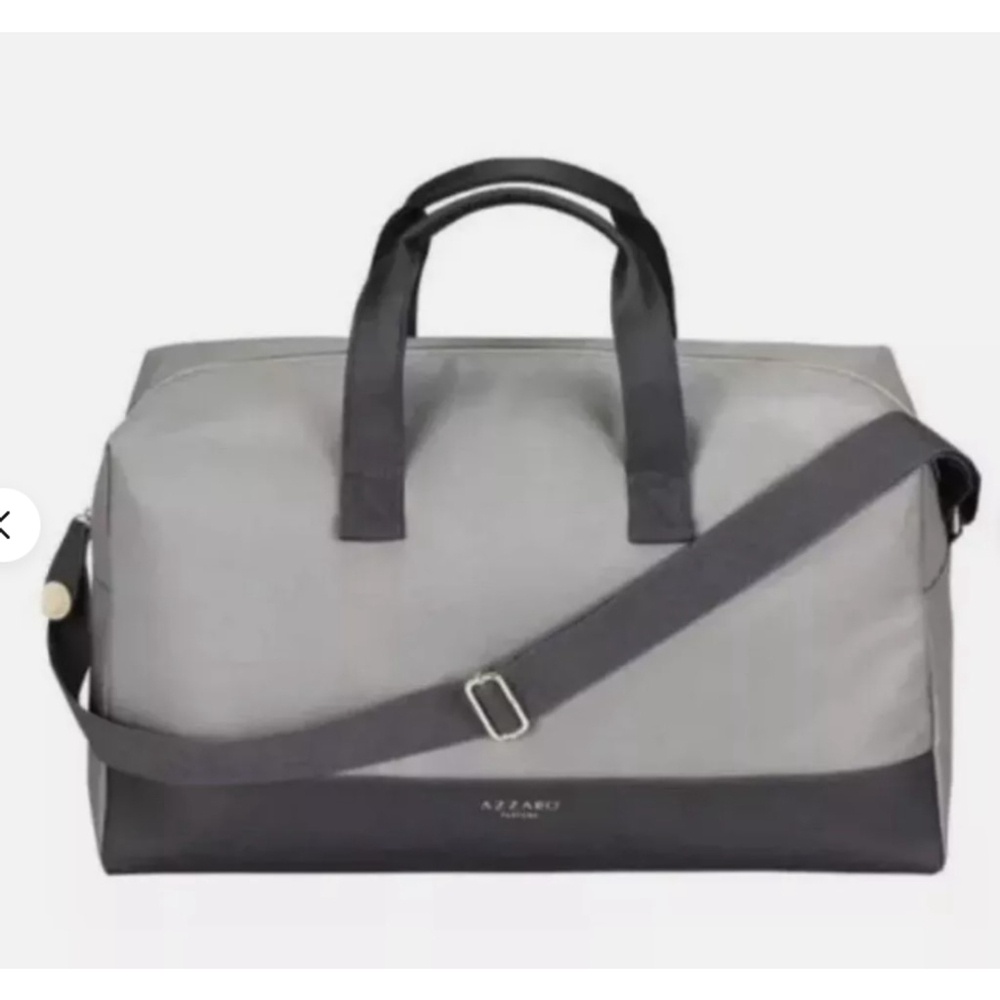 Azzaro Perfume Bag Weekend Travel Bag Duffle Bag Gray Unisex NWT 100% Recycled